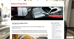 Desktop Screenshot of blog.waldorfdodge.com
