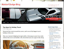 Tablet Screenshot of blog.waldorfdodge.com
